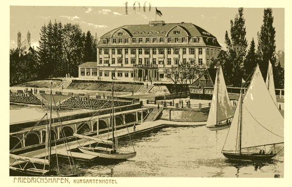 Kurgartenhotel. Postkarte, um 1910
