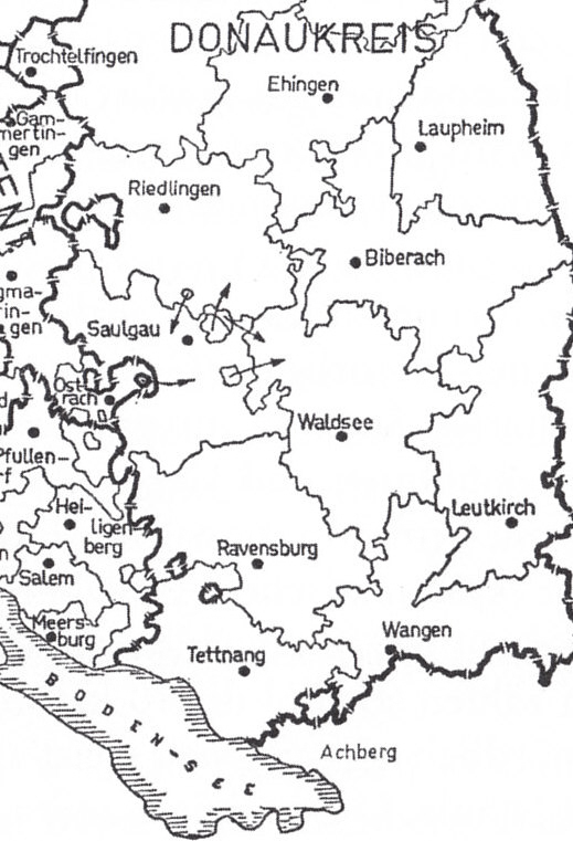 Die zehn oberschwäbischen Oberämter im Königreich Württemberg
