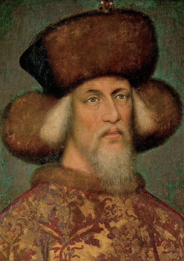 König Sigismund. Porträt Antonio Pisanello zugeschrieben, 1433.