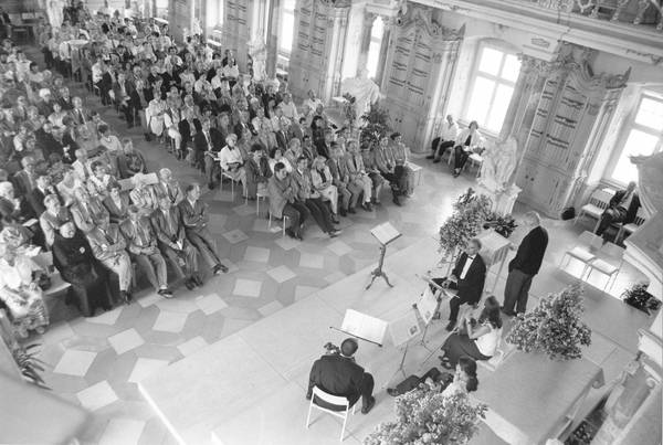 Festakt zur Gründung der Gesellschaft Oberschwaben im Bibliothekssaal Bad Schussenried 1996