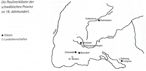 Die Paulinerklöster der schwäbischen Provinz im 18. Jh.