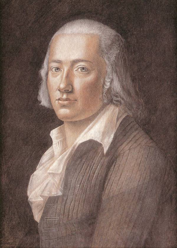 Friedrich Hölderlin. Gemälde von Franz Karl Hiemer, 1792. Deutsches Literaturarchiv Marbach.