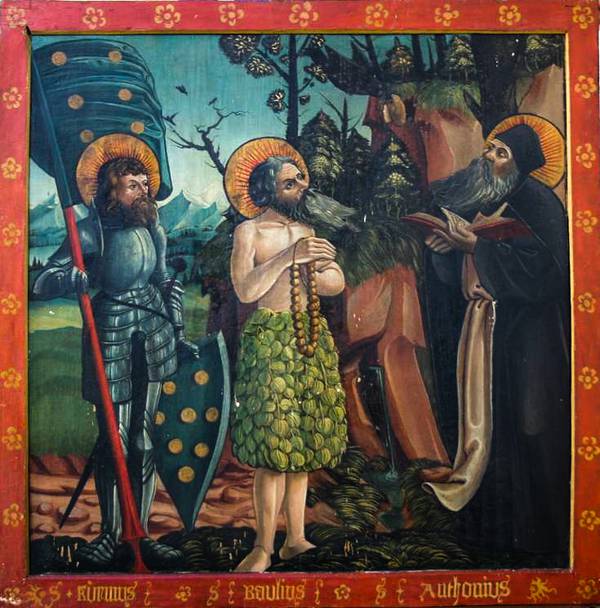 Hl. Quirinus Paulus und Antonius um 1500 ehem. Kloster Bonndorf jetzt Kirche Wellendingen
