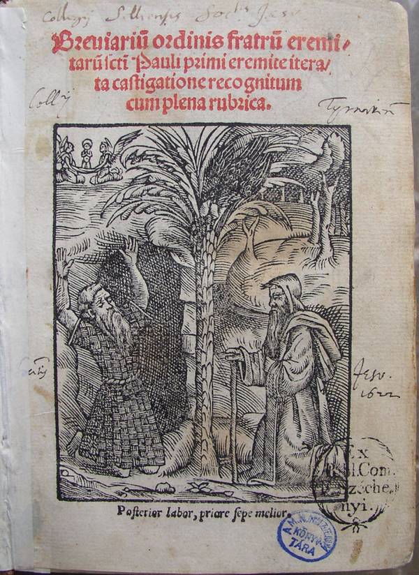 Titelblatt des Breviers von 1540