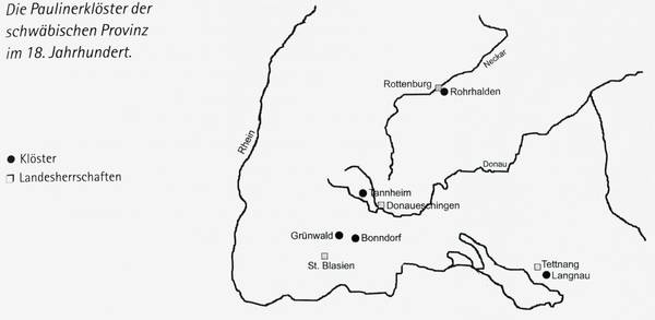 Die Paulinerklöster der schwäbischen Provinz im 18. Jh.