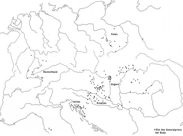 Paulinerklöster um 1520