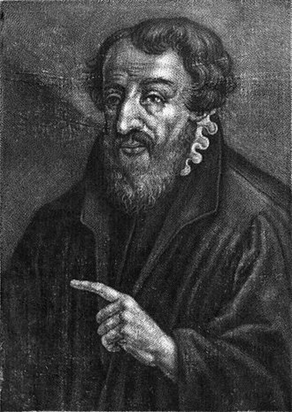 Georg Melhorn, reformatorischer Geistlicher in Ravensburg. Druckgrafik 1748.